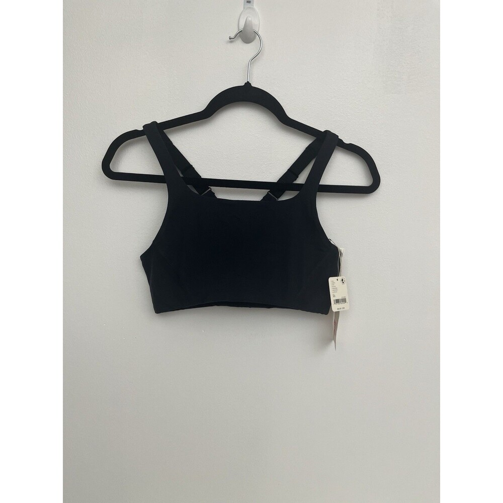Free People Movement x Hatch Square Neck Sports Bra  Black XS adjustable straps